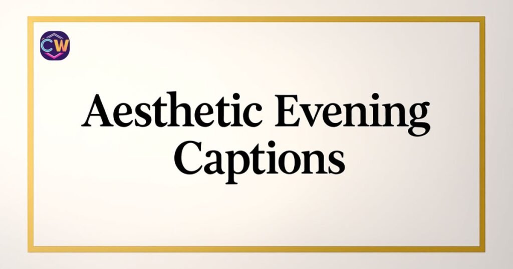 aesthetic-evening-captions